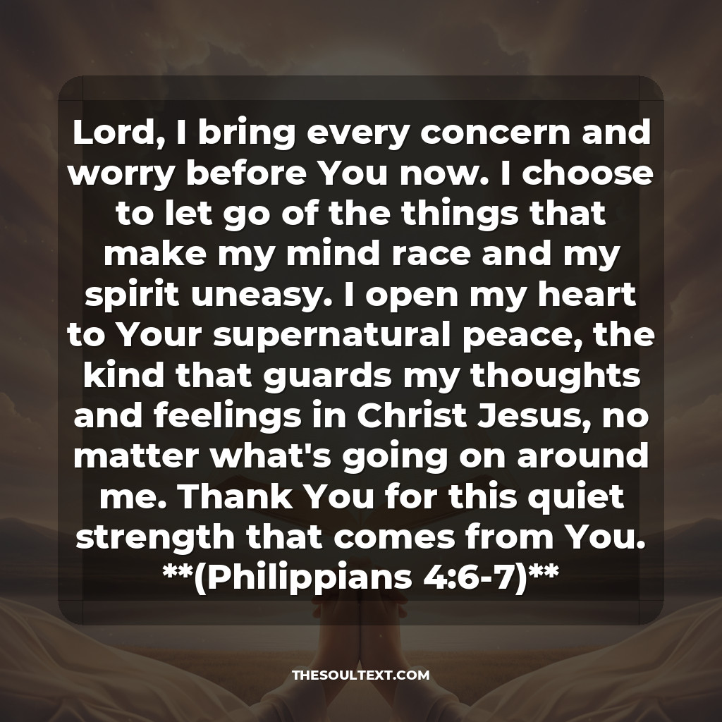 Prayer for Mental Health and Inner Peace