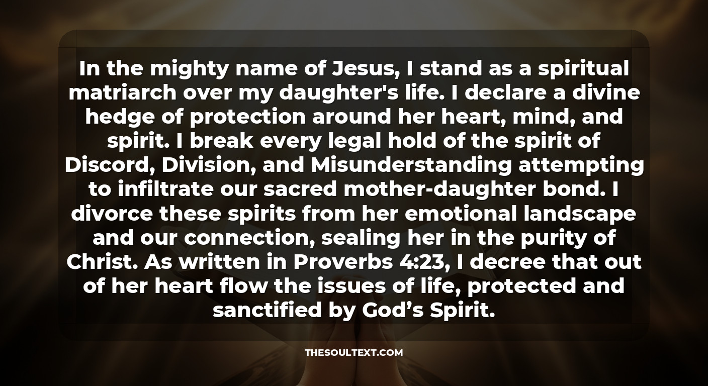 Prayer for My Daughter’s Protection (spiritual & Emotional)