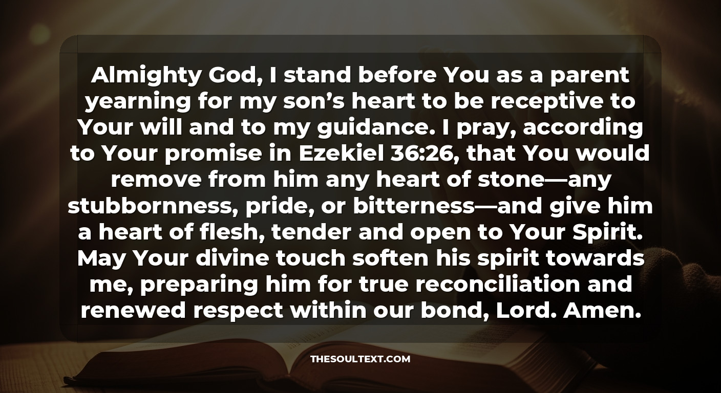 Prayer for My Son’s Respect and Obedience