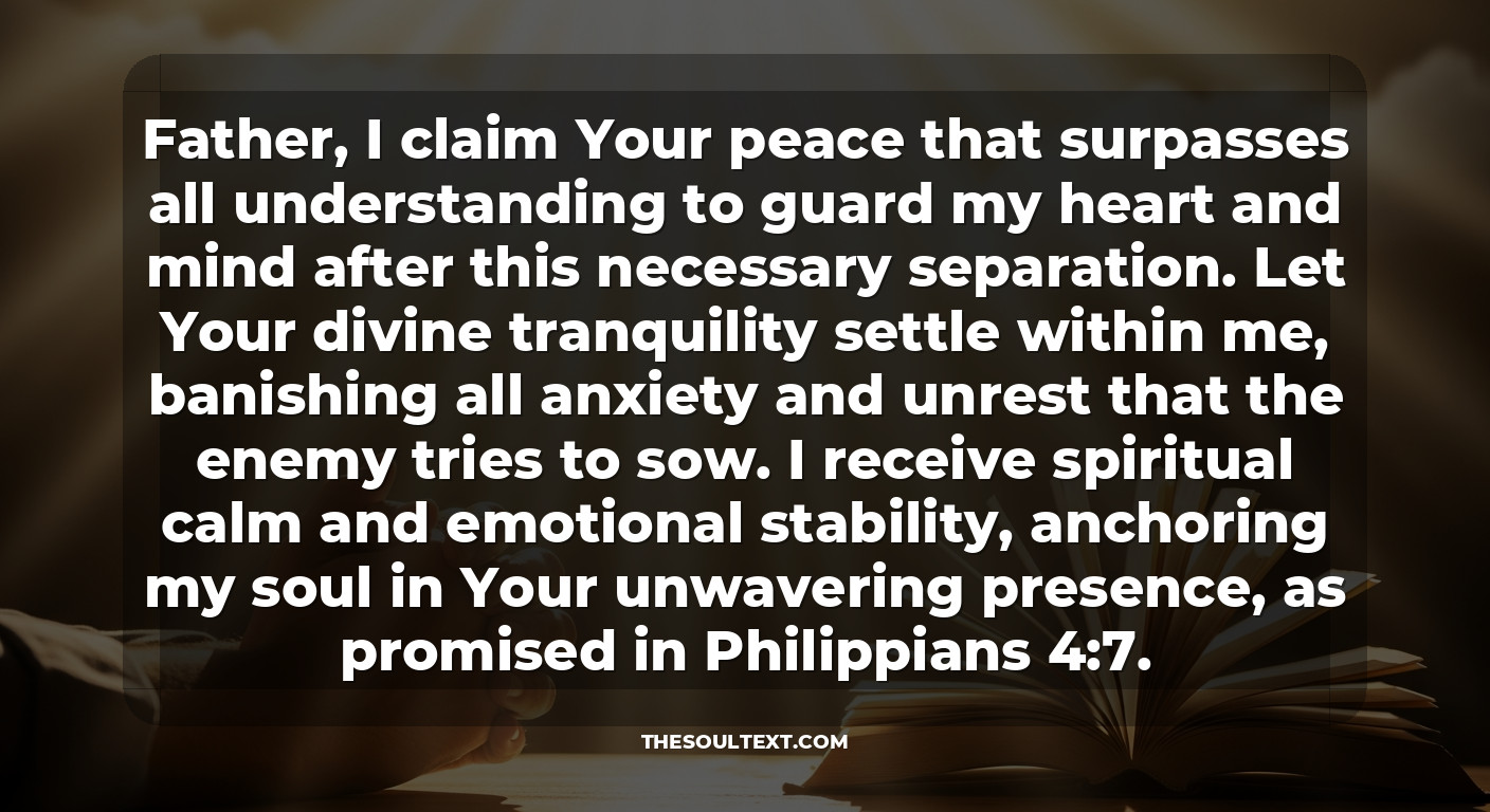 Prayer for Peace After Removing Someone from Your Life