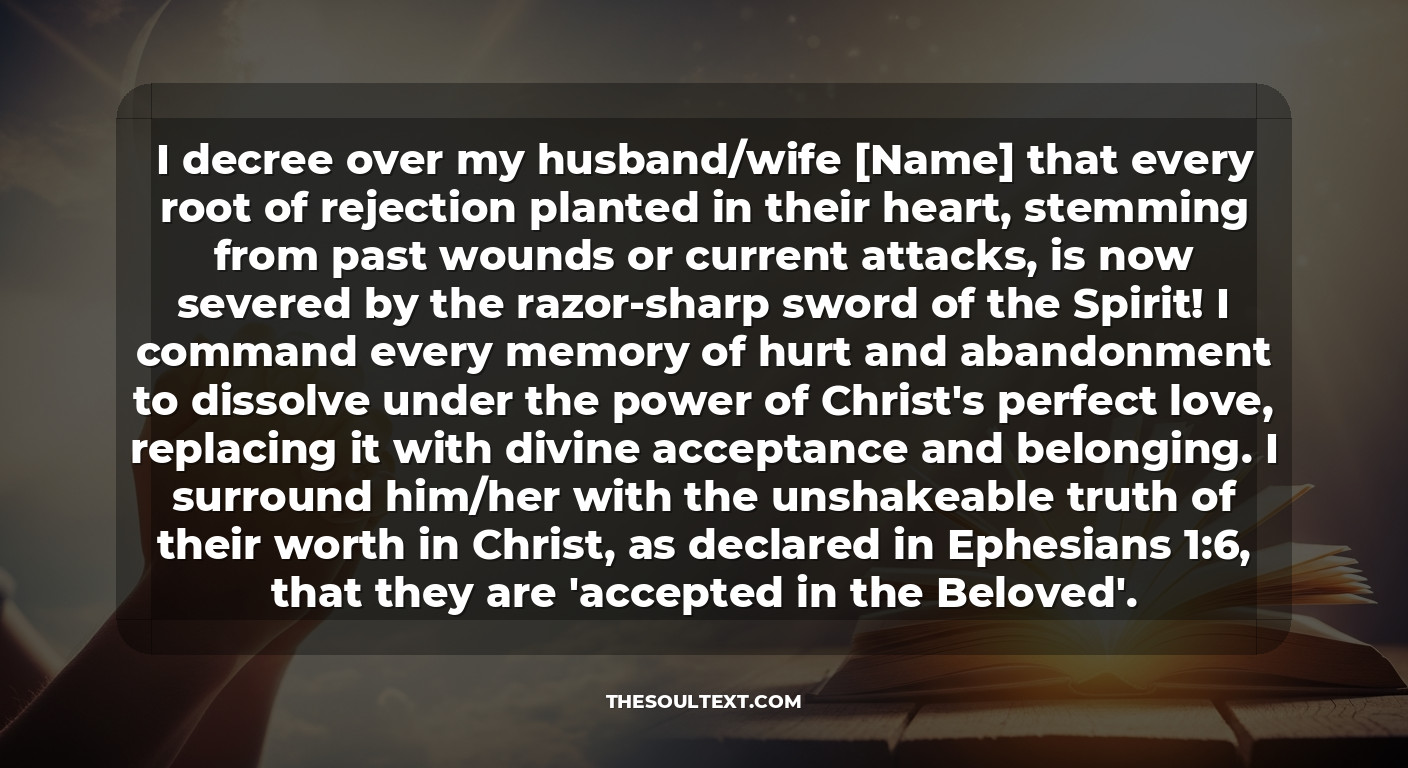 Prayer for Rejection in Relationships and Marriage