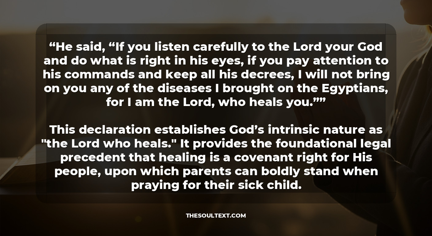 Prayer for Sick Child Bible Verse: Your Scriptural Legal Ground
