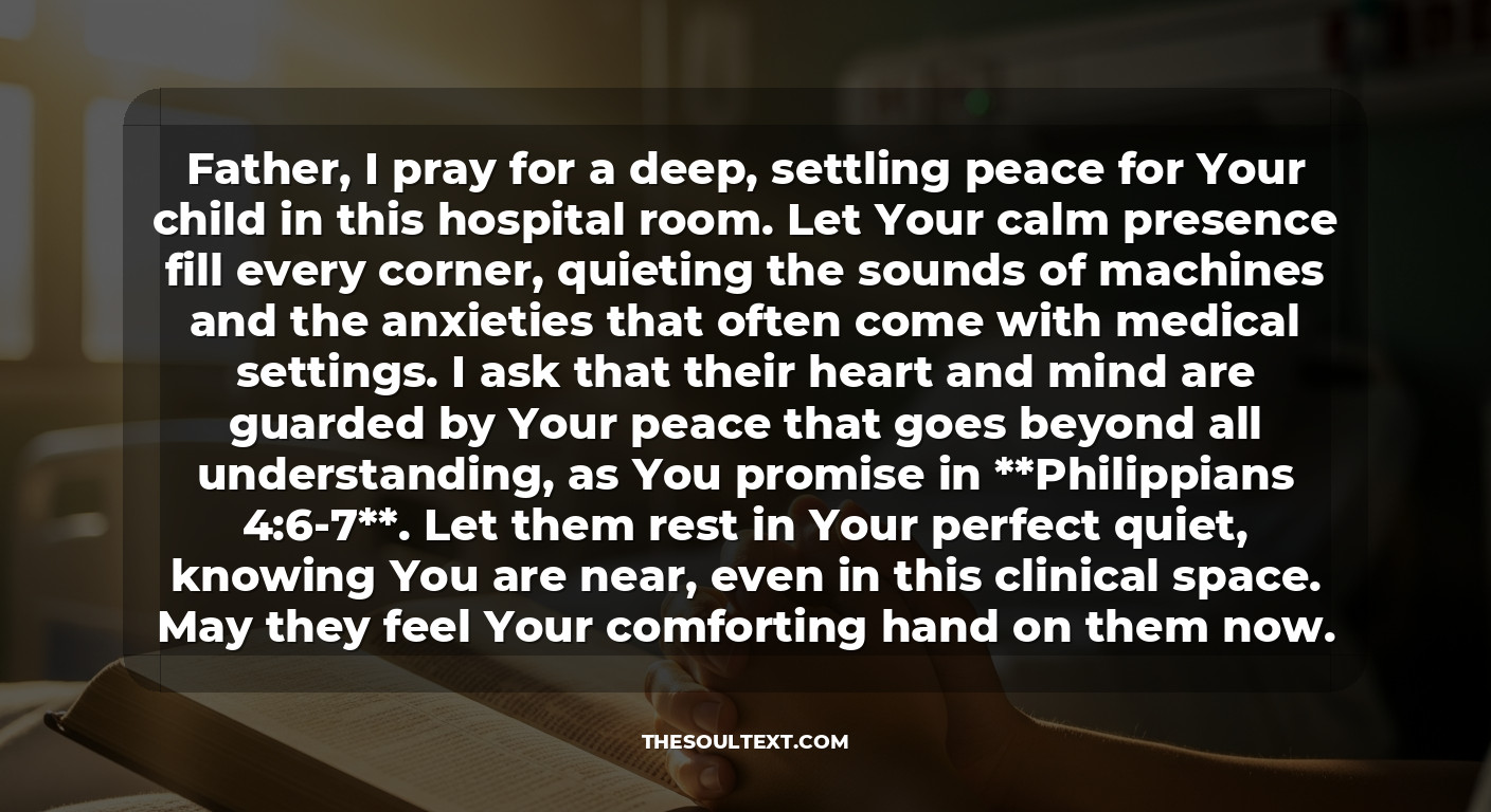 Prayer for Someone Dying of Cancer in Hospital (the Clinical Setting)