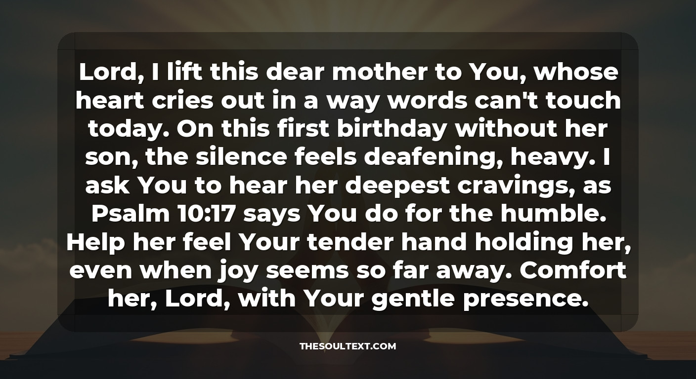 Prayer for the First Birthday/holiday Without Him