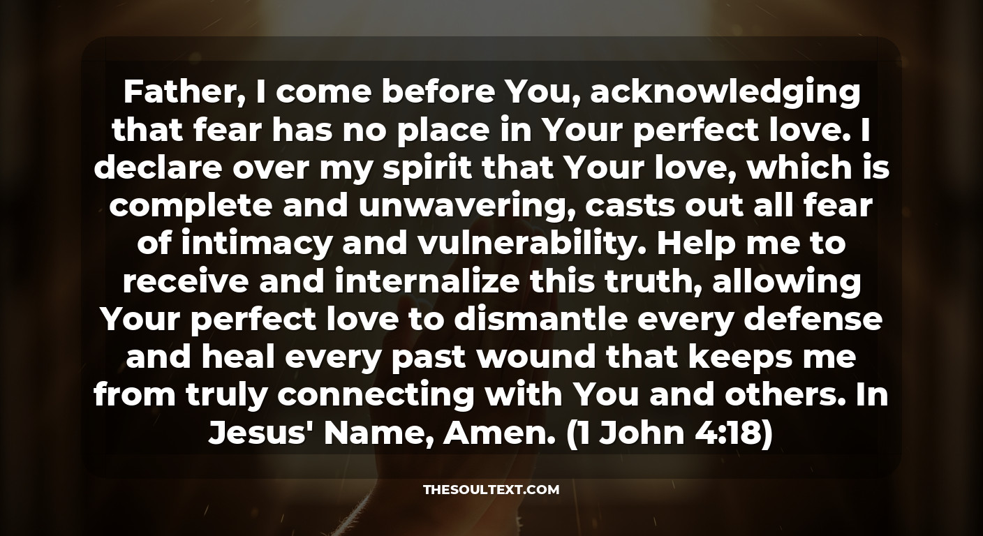 Prayer to Overcome the Fear of Intimacy and Trust