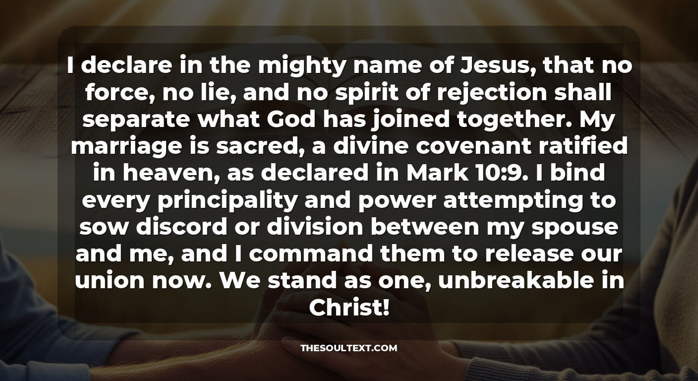Prayer to Restore Love and Harmony in a Strained Marriage