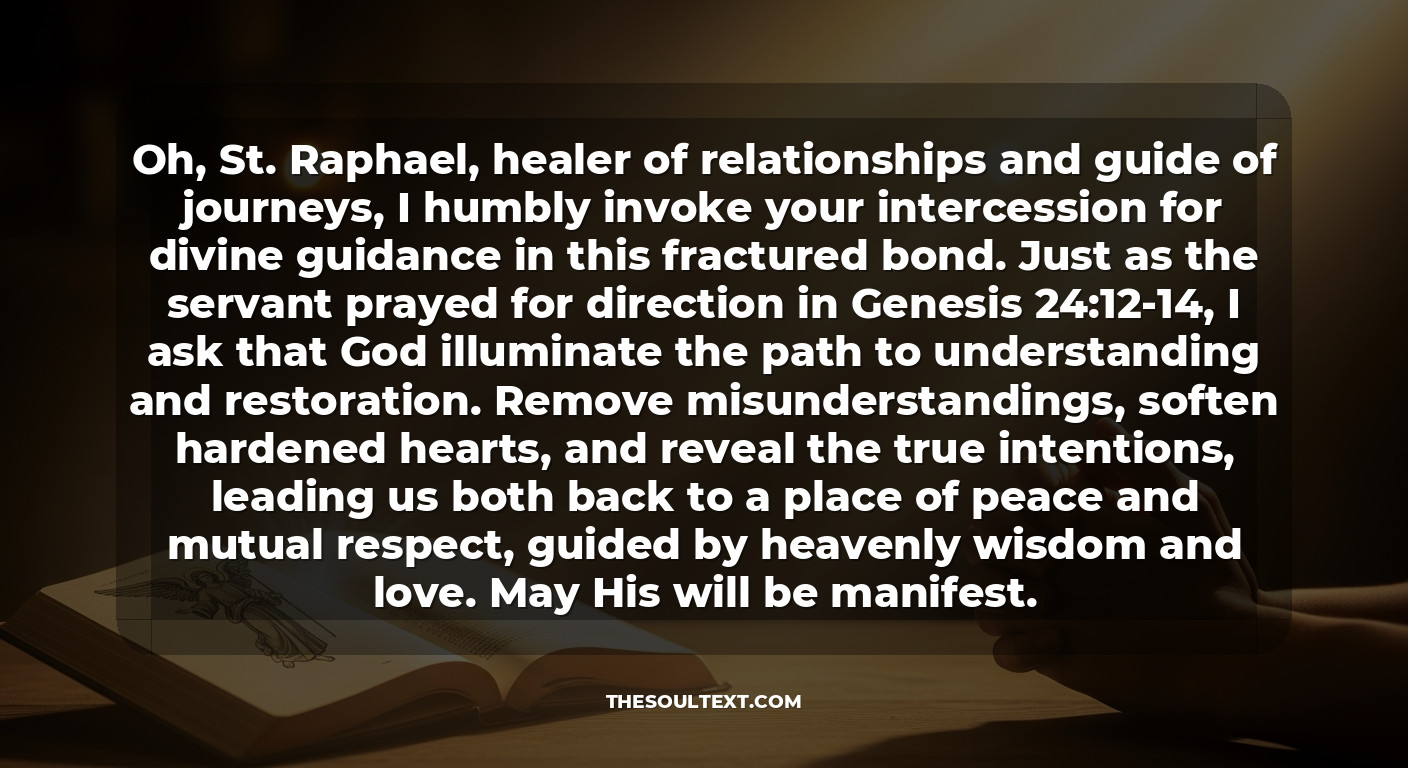 Prayer to St. Raphael for Healing a Broken Relationship
