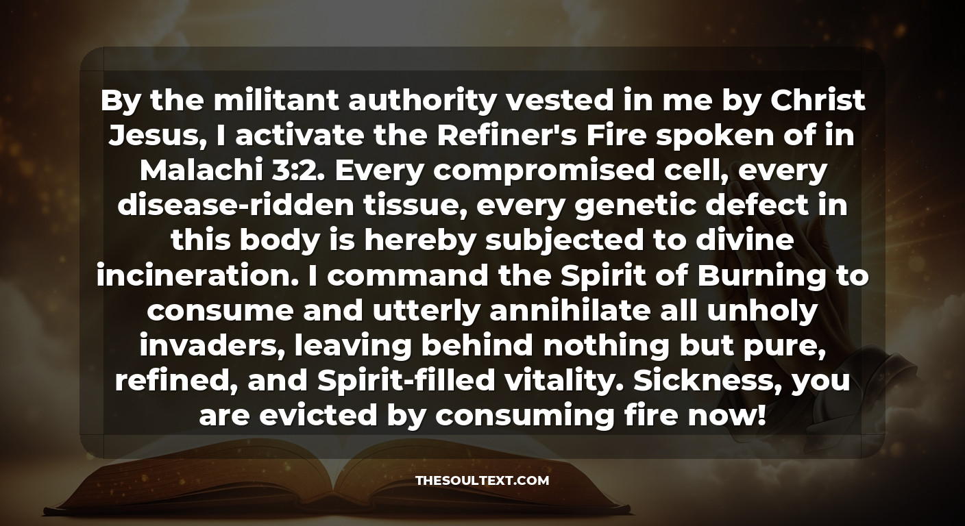 Prophetic Declarations: Every Cell in Your Body Is Restored by Fire!
