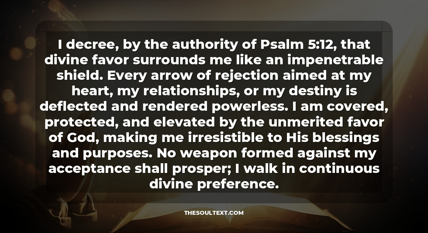 Prophetic Declarations: I Am a Candidate for Favor
