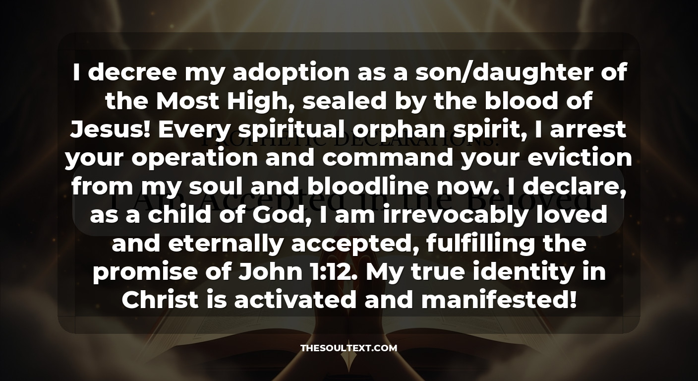 Prophetic Declarations: I Am Accepted in the Beloved