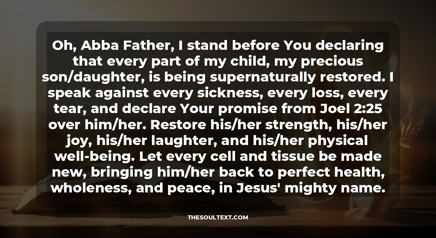 Prophetic Declarations: You Are Restored, Strengthened, and Whole!