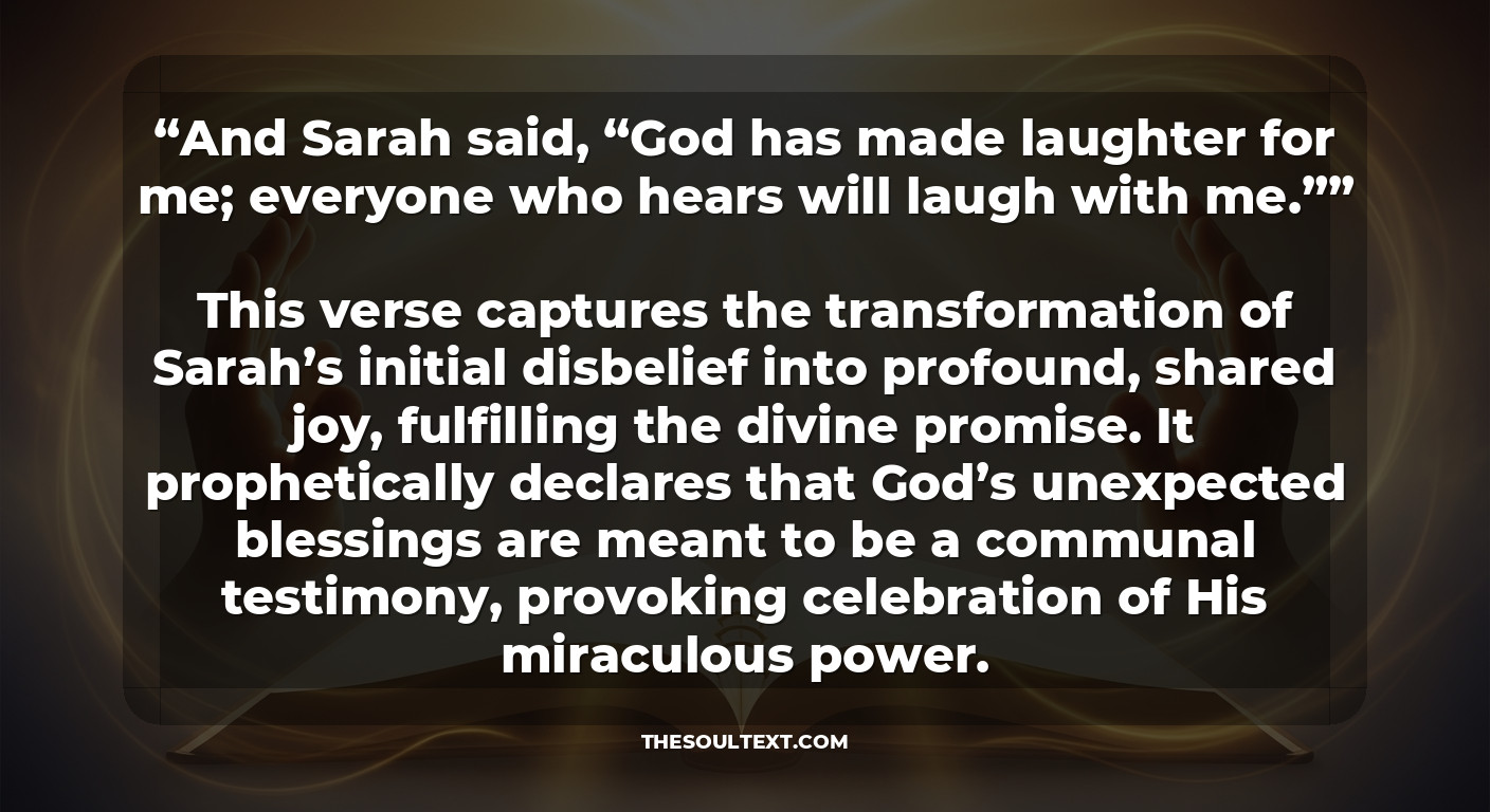 "sarah Laughed" – Verses About Laughter and Surprise