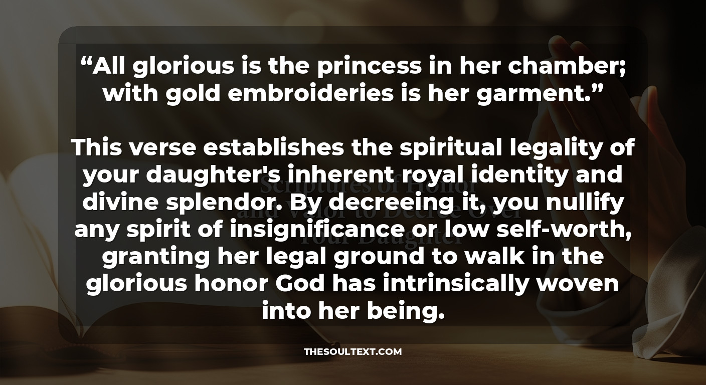 Scriptures of Honor and Valor to Decree Over Your Daughter