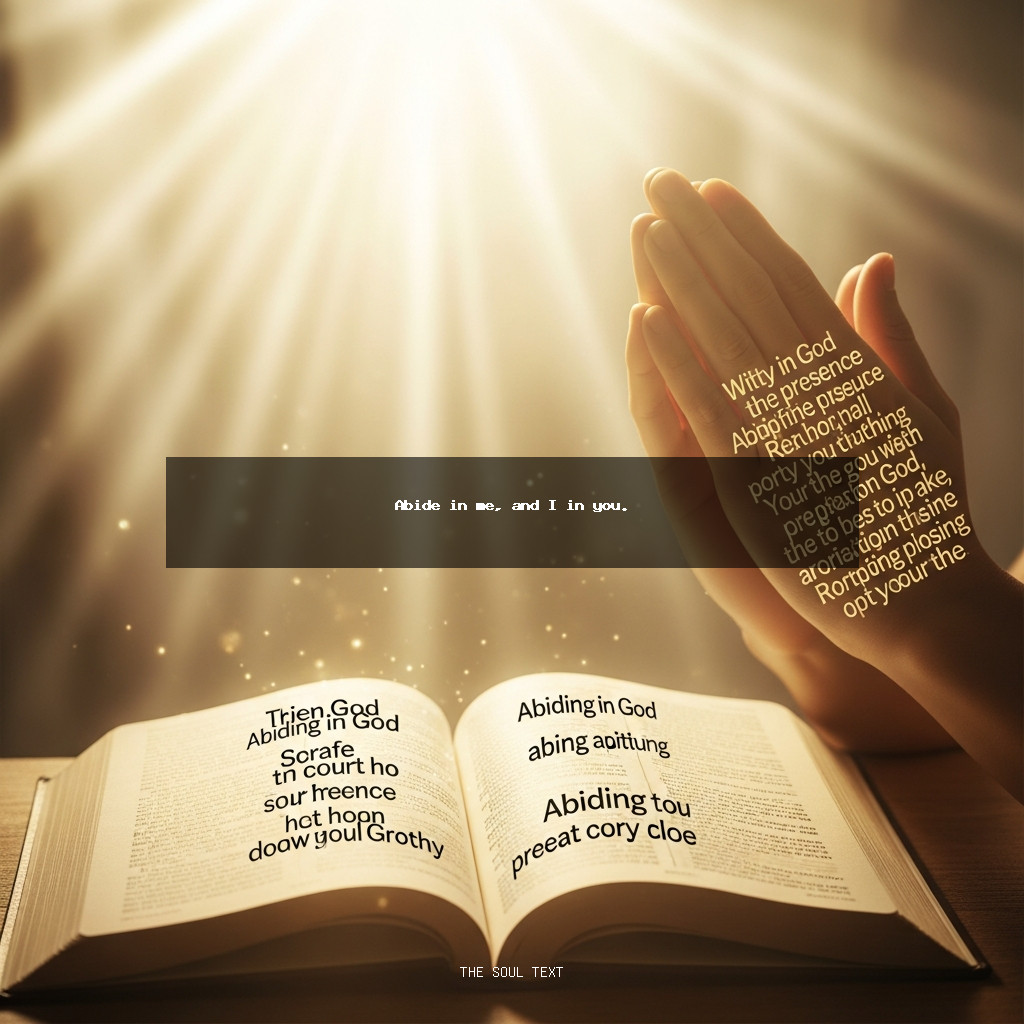 Scriptures on Abiding in God’s Presence for Spiritual Growth