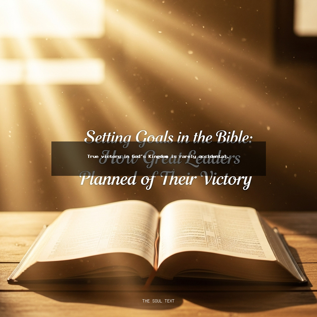 Setting Goals in the Bible: How Great Leaders Planned Their Victory