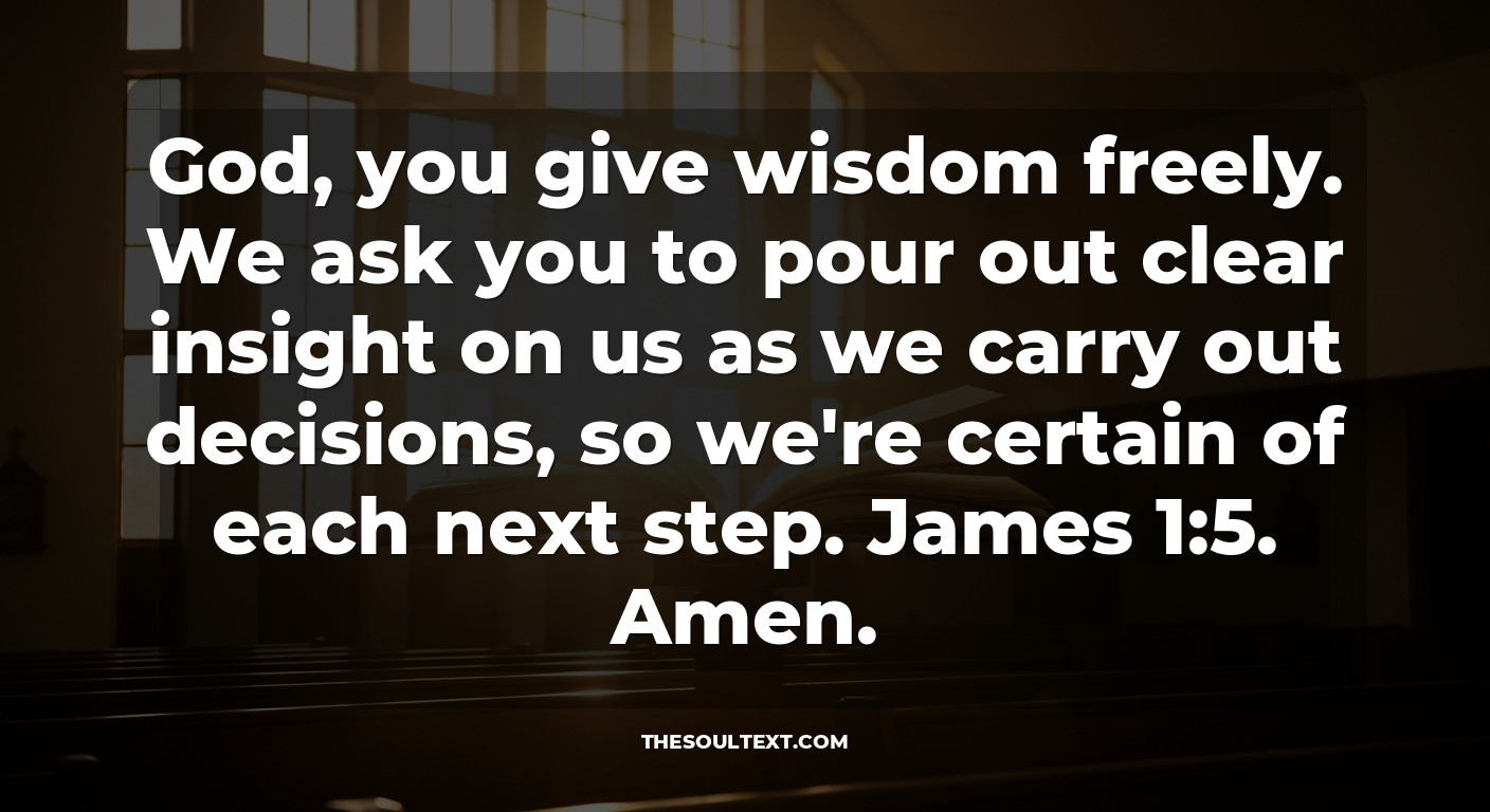 Short Closing Prayer for Church Council Meeting (time-sensitive)