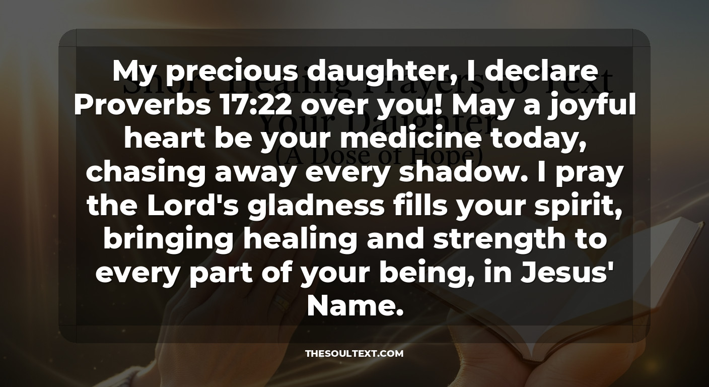 Short Healing Prayers to Text Your Daughter (a Dose of Hope)