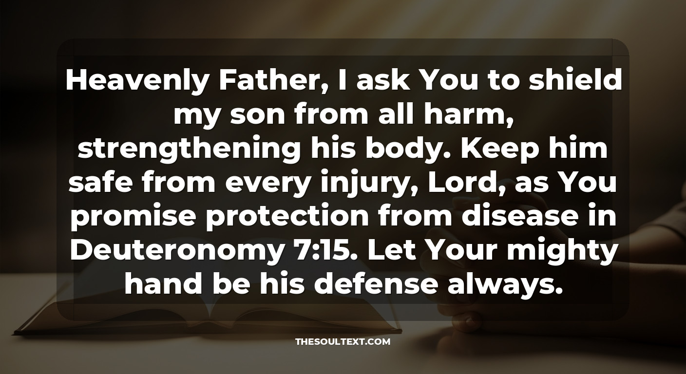 Short Healing Prayers to Text Your Son (locker Room & Hospital)