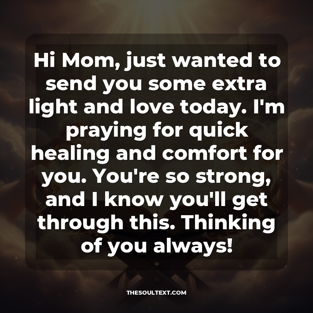 Short Miracle Prayers to Text Your Sick Mom