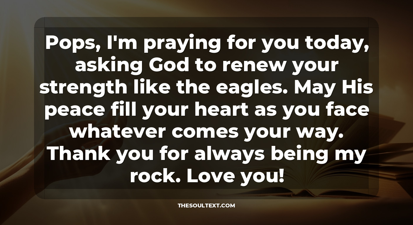 Short Prayer for My Dad (for Text Messages)