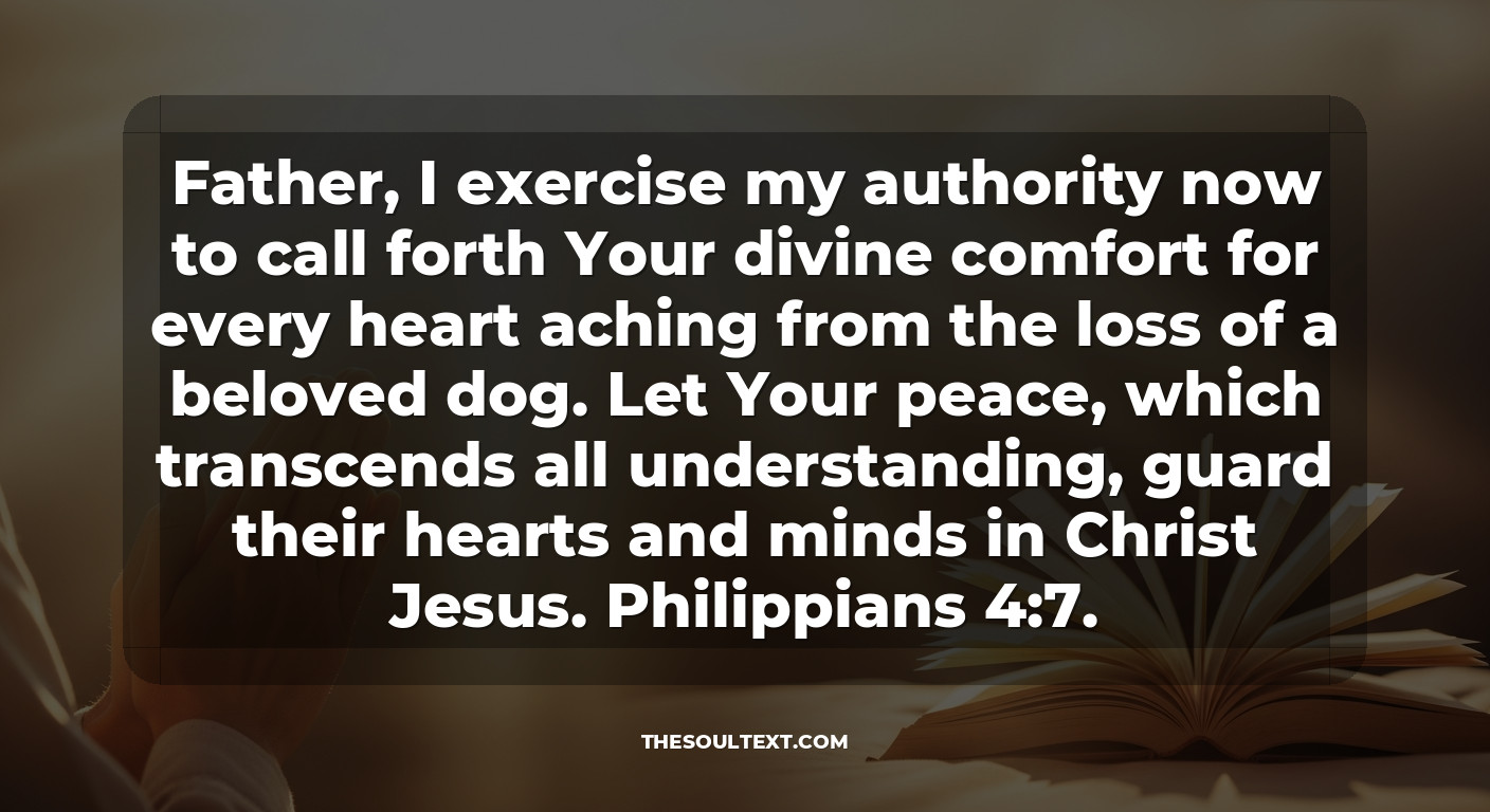 Short Prayer for Someone Grieving the Loss of a Dog