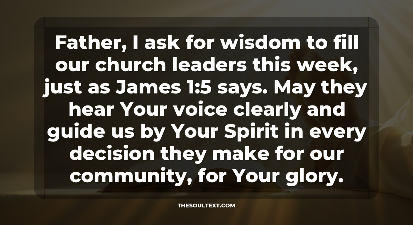 Short Prayers for the Church Bulletin (weekly Focus)