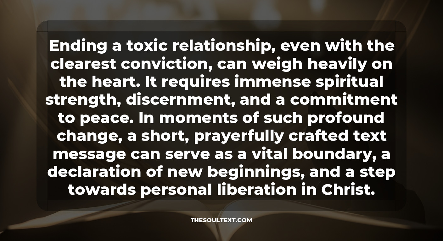 Short Text Messages to End a Toxic Relationship (peacefully)