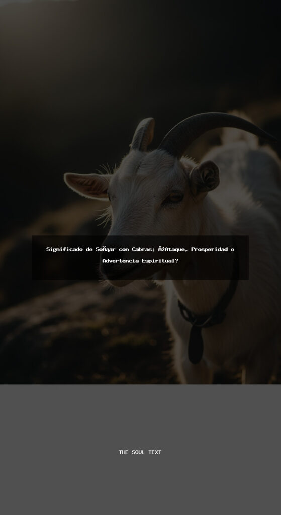 Story: Significado de Soñar con Cabras: ¿Ataque, Prosperidad o Advertencia Espiritual?