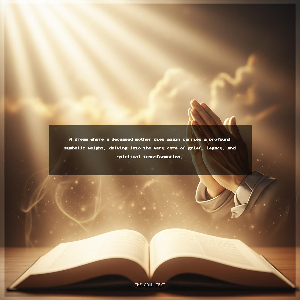 Spiritual Meaning of Dreaming Your Deceased Mother Died Again