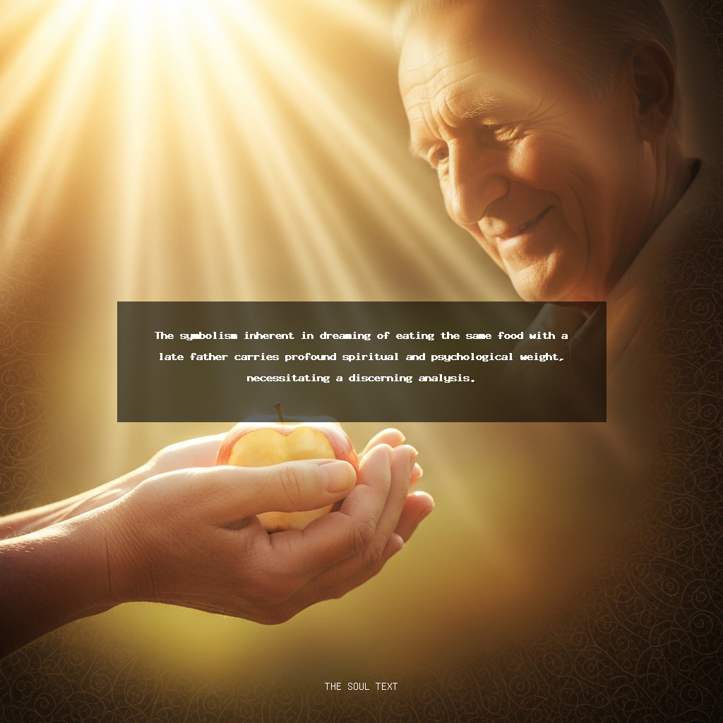 Spiritual Meaning of Eating the Same Food with Your Late Father