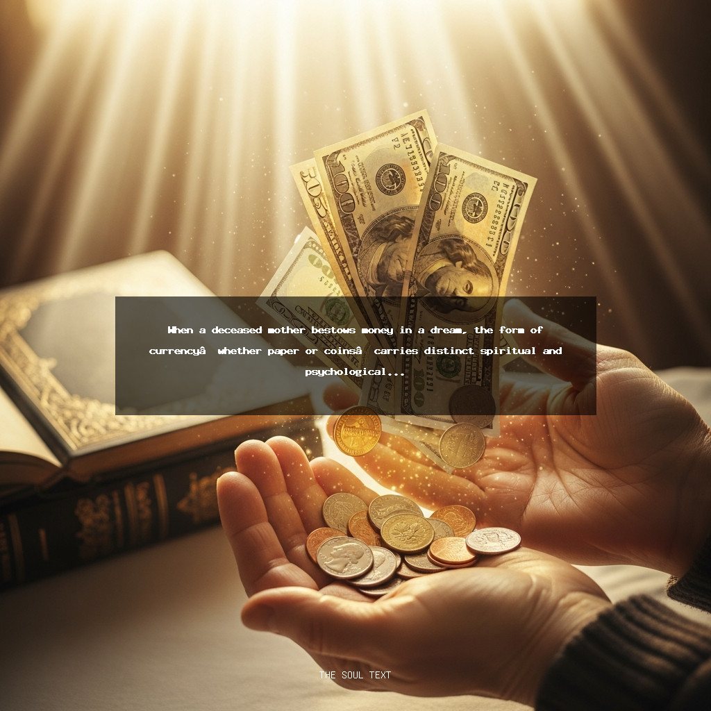 Spiritual Meaning of Receiving Paper Money Vs. Coins from Your Late Mother