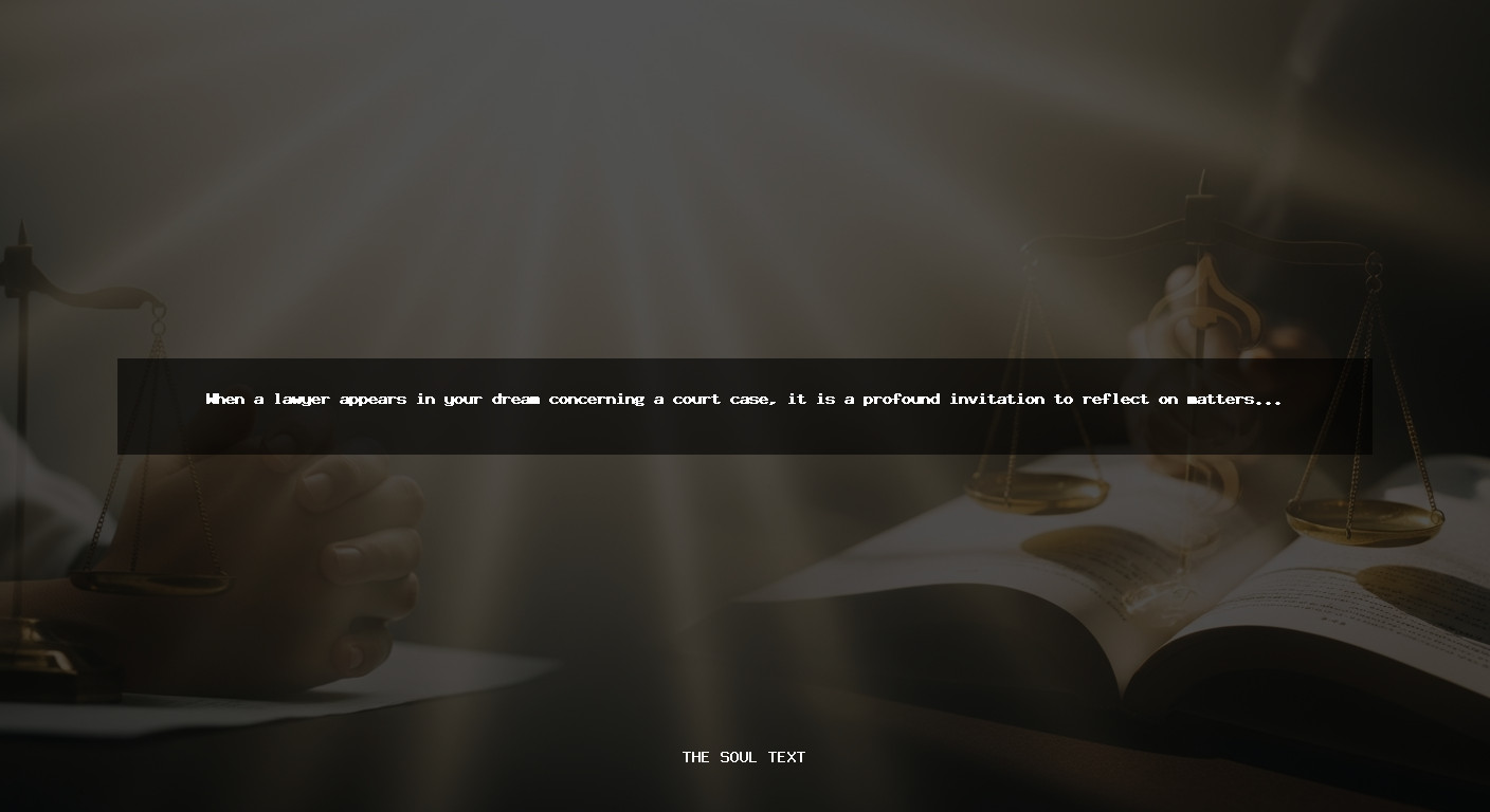 Spiritual Meaning of Talking to a Lawyer About a Court Case