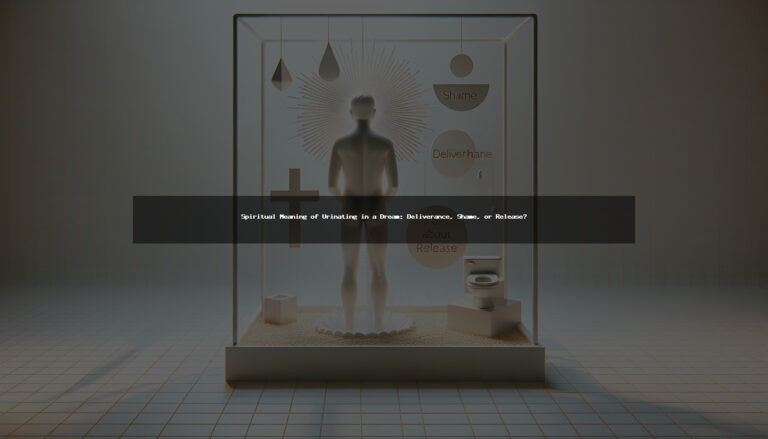 Spiritual Meaning of Urinating in a Dream: Deliverance, Shame, or Release?