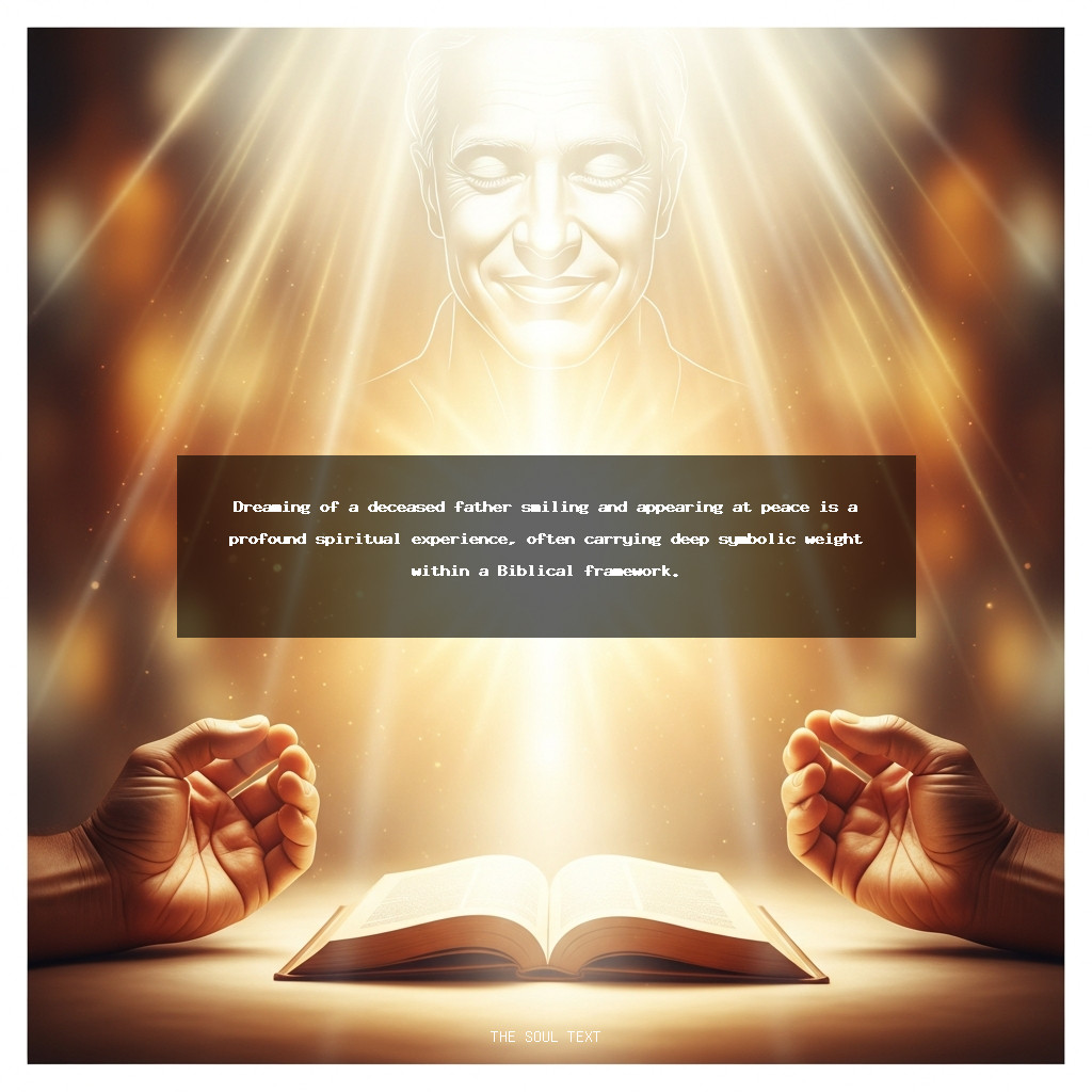 Spiritual Meaning of Your Dead Father Smiling and Being at Peace