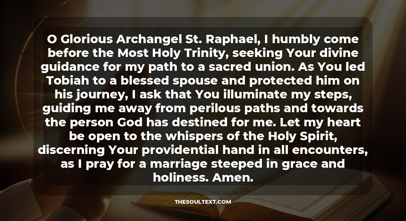 St. Raphael Novena Prayers for Singles (day 1 to Day 9)