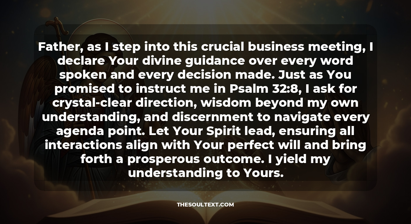 St. Raphael Prayer for a Successful Business Meeting