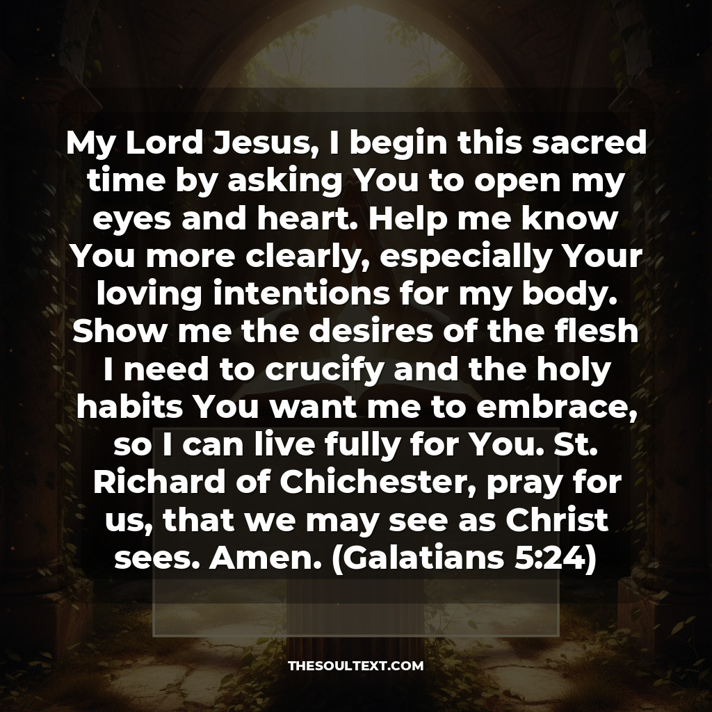 St. Richard of Chichester Prayer (for Holy Habits)
