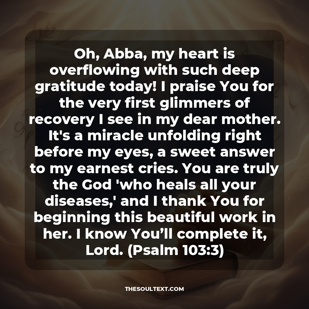 Thanksgiving Prayer for the Beginning of Recovery