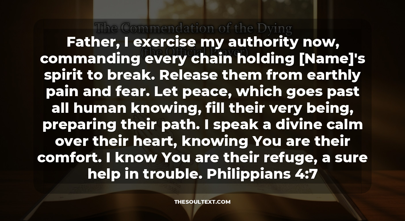 The Commendation of the Dying (the Official Prayer)