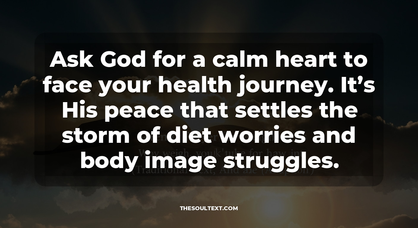 The Serenity Prayer for Weight Loss (traditional Text & Adaptation)