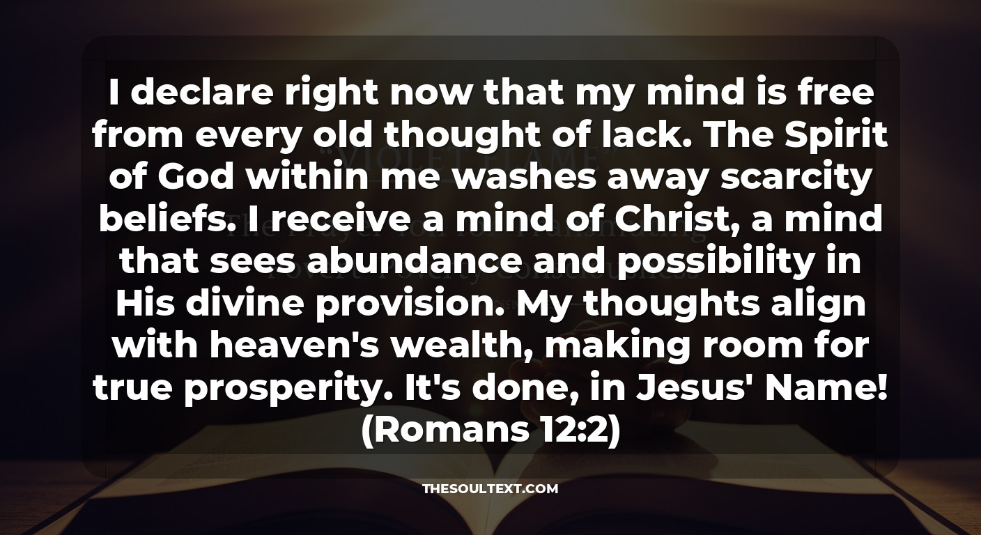 The "violet Flame" Prayer for Transmuting Poverty Consciousness