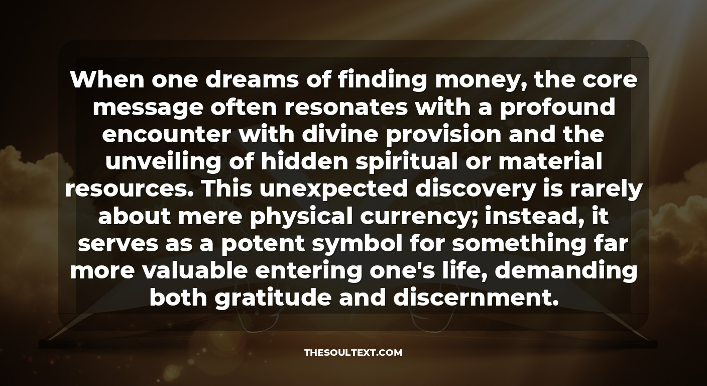 What Does It Mean When You Dream About Finding Money? (the Core Message)