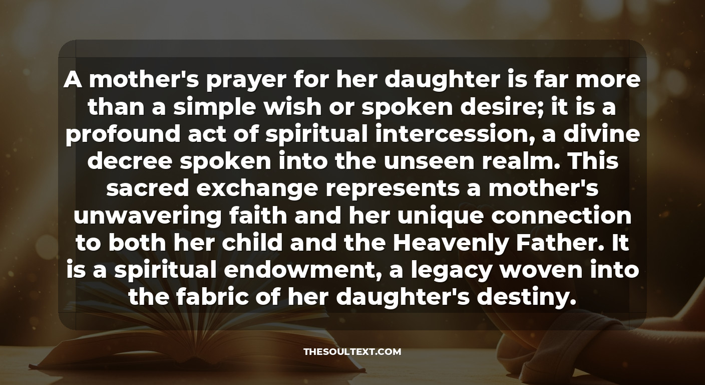What Is a Mother's Prayer for Her Daughter? (the Power of Your Words)