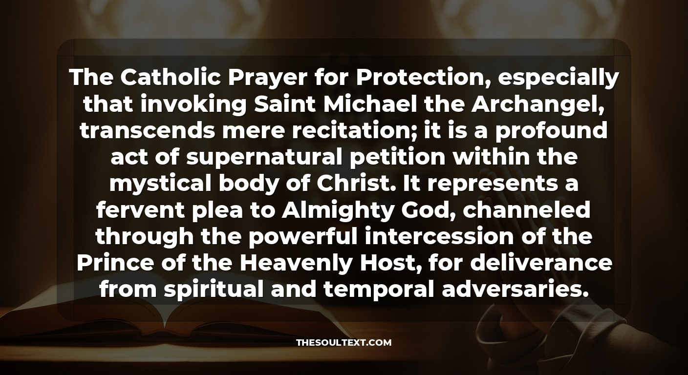 What Is the Catholic Prayer for Protection? (st. Michael)