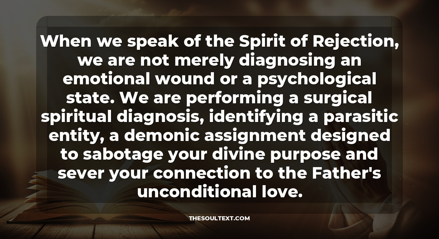 What Is the Spirit of Rejection? (the Spiritual Diagnosis)