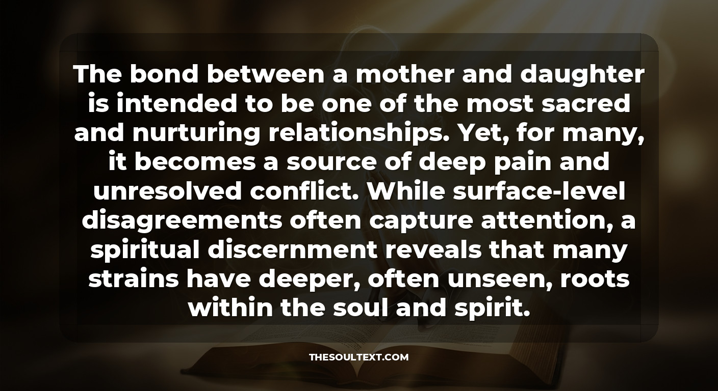 Why Are Mother-daughter Relationships Strained? (spiritual Roots)