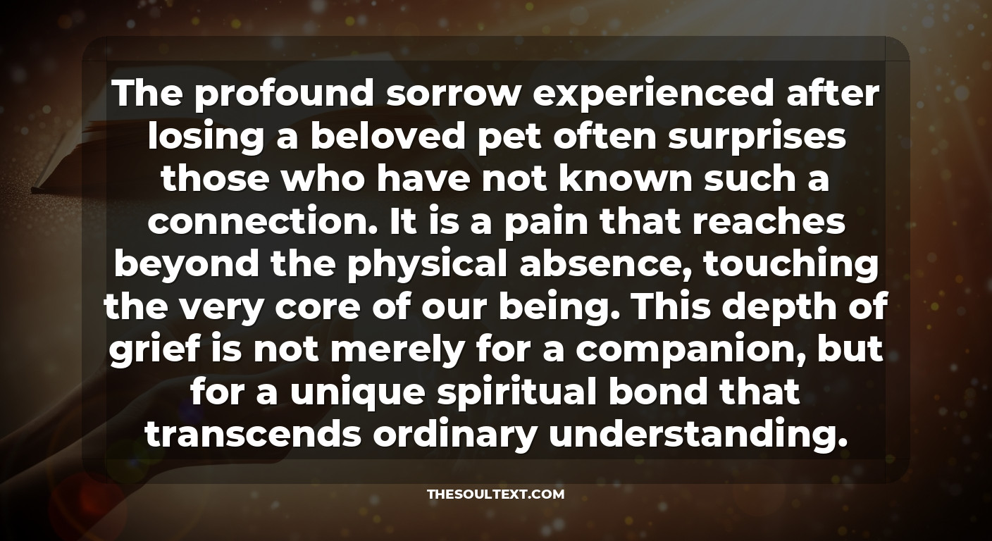Why Does Losing a Pet Hurt So Much? (the Spiritual Bond)