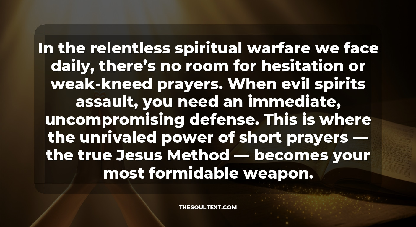 Why Short Prayers Are Powerful Weapons (the Jesus Method)
