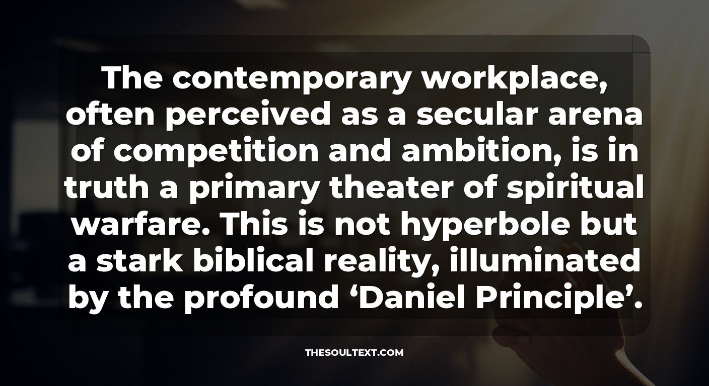 Why the Workplace Is a Spiritual Battlefield (the Daniel Principle)