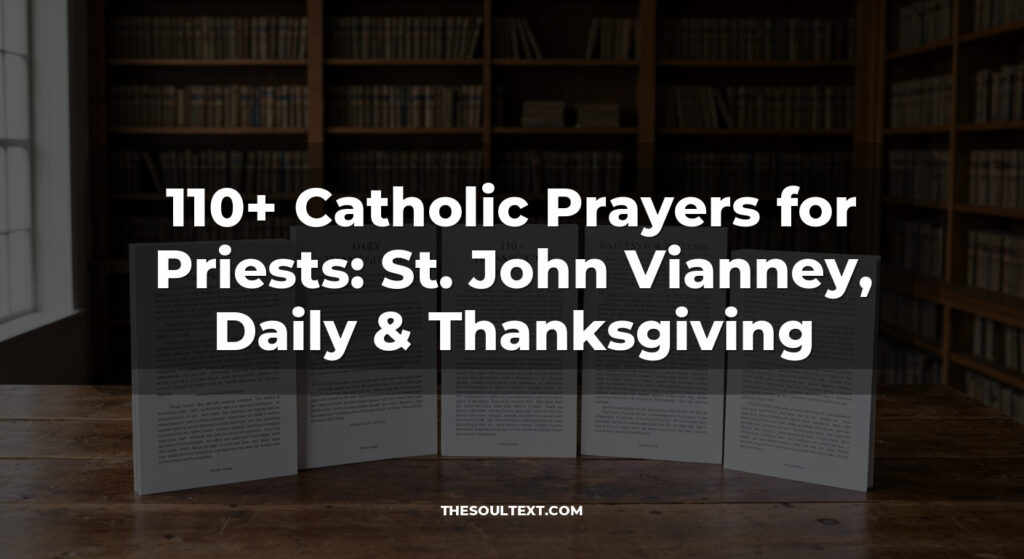 110+ Catholic Prayers for Priests: St. John Vianney, Daily & Thanksgiving